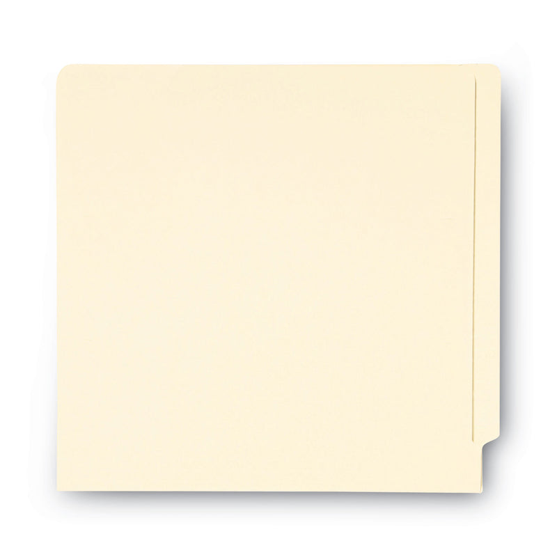 Smead End Tab Folders with Antimicrobial Product Protection, Straight Tabs, Letter Size, 0.75" Expansion, Manila, 100/Box