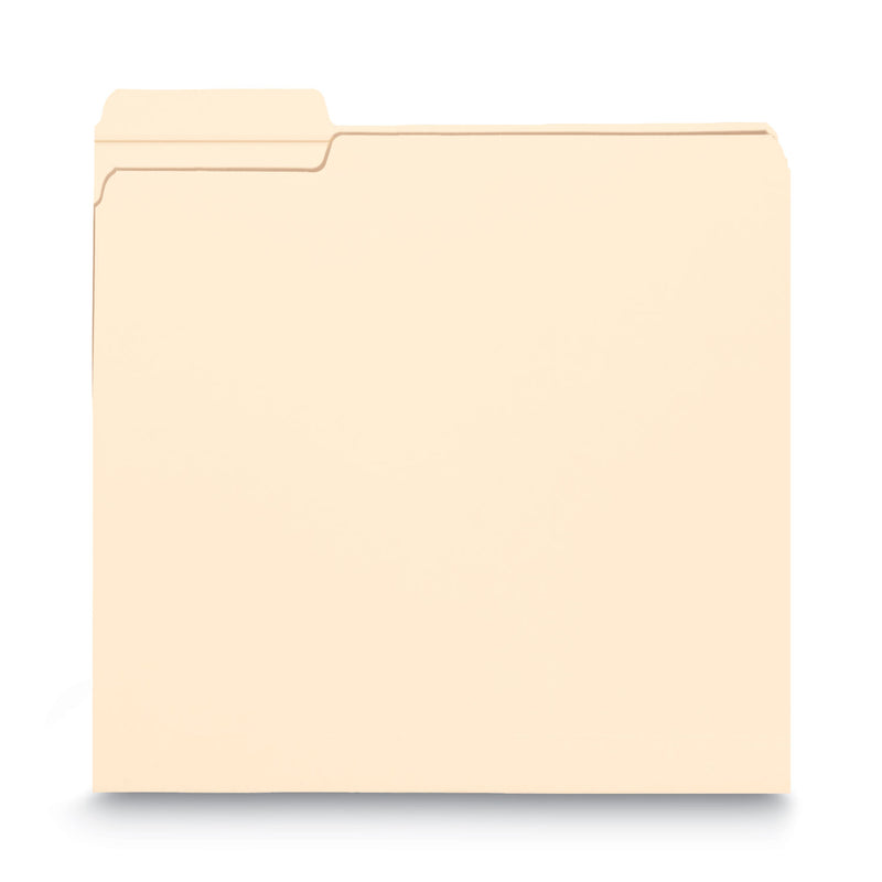 Smead Reinforced Tab Manila File Folders, 1/3-Cut Tabs: Left Position, Legal Size, 0.75" Expansion, 11-pt Manila, 100/Box