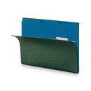 Smead Interior File Folders, 1/3-Cut Tabs: Assorted, Letter Size, 0.75" Expansion, Sky Blue, 100/Box