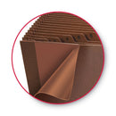 Smead TUFF Expanding Open-Top Stadium File, 31 Sections, 1/31-Cut Tabs, Letter Size, Redrope