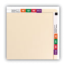 Smead Heavyweight Manila End Tab Conversion File Folders, Straight Tabs, Letter Size, 0.75" Expansion, Manila, 100/Box