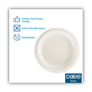 Dixie White Paper Plates, 8.5" dia, Individually Wrapped, White, 500/Carton