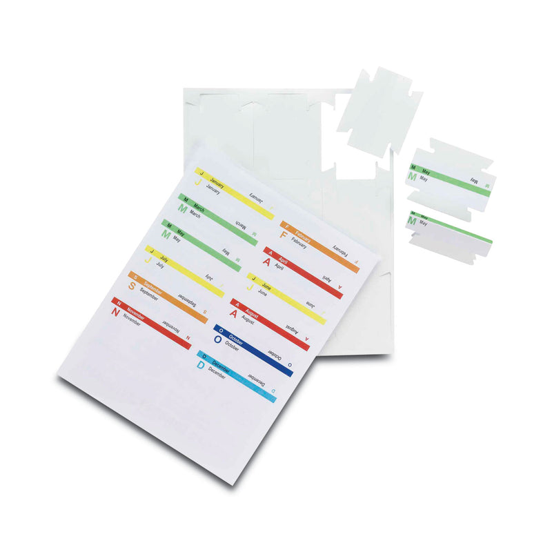 Smead Viewables Hanging Folder Tabs and Labels, Quick-Fold Tabs with Labels, 1/3-Cut, White, 3.5" Wide, 45/Pack