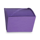 Smead Heavy-Duty Indexed Expanding Open Top Color Files, 21 Sections, 1/21-Cut Tabs, Letter Size, Purple