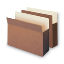 Smead Redrope Drop-Front File Pockets with Fully Lined Gussets, 3.5" Expansion, Letter Size, Redrope, 10/Box