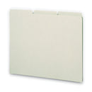 Smead Recycled Blank Top Tab File Guides, 1/3-Cut Top Tab, Blank, 8.5 x 11, Green, 100/Box