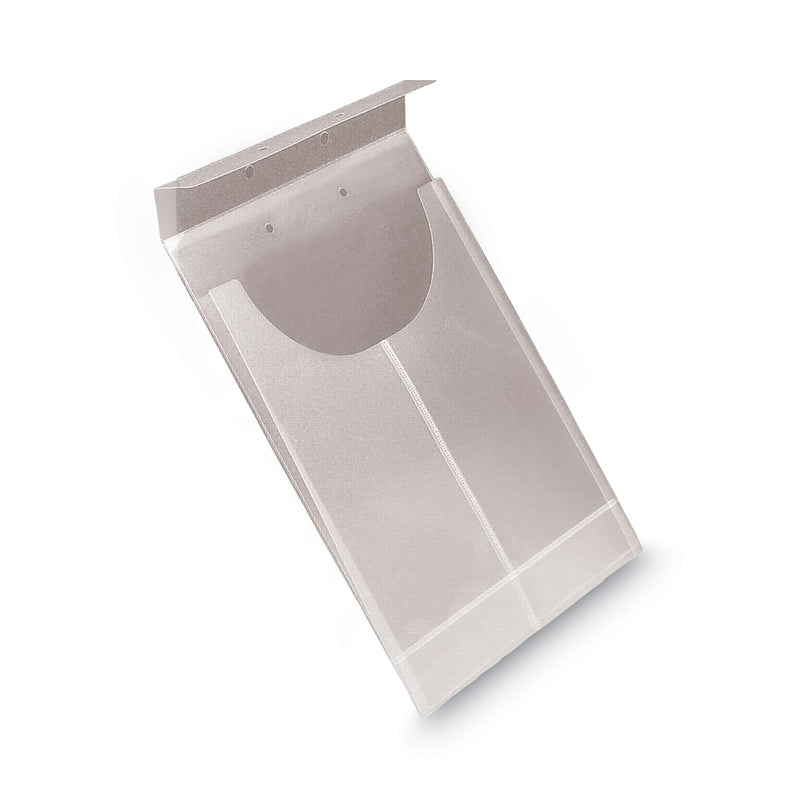 Smead Two-Hole Letter/Legal Poly Expanding Jackets, 2-Hole Punched, Letter/Legal Size, Clear, 24/Box