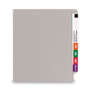 Smead Shelf-Master Reinforced End Tab Colored Folders, Straight Tabs, Letter Size, 0.75" Expansion, Gray, 100/Box