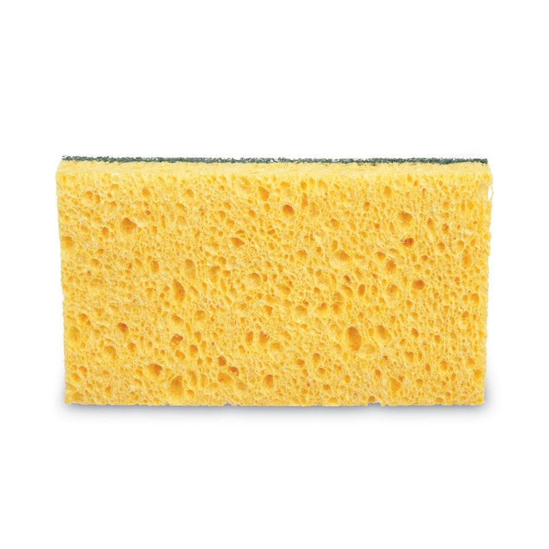 3M Niagara Medium Duty Scrubbing Sponge 74N, 3.6 x 6, 1" Thick, Yellow/Green, 20/Carton