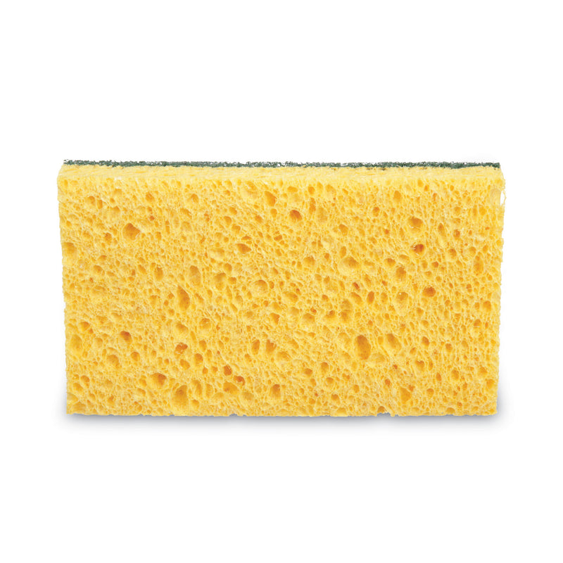 3M Niagara Medium Duty Scrubbing Sponge 74N, 3.6 x 6, 1" Thick, Yellow/Green, 20/Carton