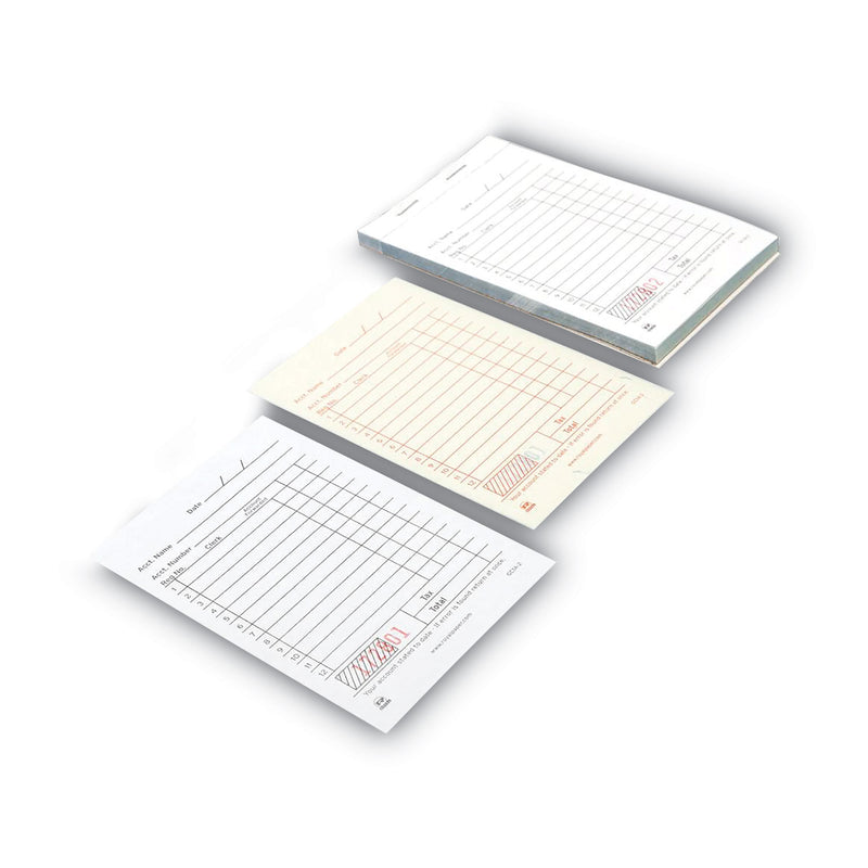 AmerCareRoyal Sales Receipt Book, Two-Part Carbonless, 3.5 x 5.63, 1/Page, 50 Forms/Book, 100 Books/Carton