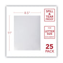 GBC Design View Poly Presentation Covers for Binding Systems, Clear Lined, 11 x 8.5, Unpunched, 25/Pack