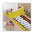 Smead Colored File Jackets with Reinforced Double-Ply Tab, Straight Tab, Letter Size, Yellow, 50/Box