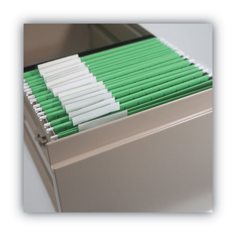 Smead Color Hanging Folders with 1/3 Cut Tabs, Letter Size, 1/3-Cut Tabs, Green, 25/Box