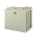 Smead FasTab Hanging Pockets, Letter Size, 1/3-Cut Tabs, Moss, 9/Box