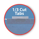 Smead Color Hanging Folders with 1/3 Cut Tabs, Letter Size, 1/3-Cut Tabs, Blue, 25/Box