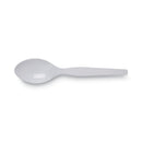 Dixie Plastic Cutlery, Heavy Mediumweight Teaspoons, White, 1,000 Carton