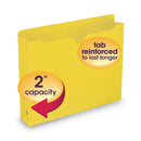 Smead Colored File Jackets with Reinforced Double-Ply Tab, Straight Tab, Letter Size, Yellow, 50/Box