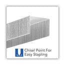 Swingline Optima High-Capacity Staples, 0.38" Leg, 0.5" Crown, Steel, 2,500/Box