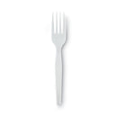 Dixie Plastic Cutlery, Heavy Mediumweight Forks, White, 1,000/Carton
