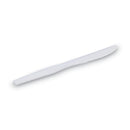 Dixie Plastic Cutlery, Heavyweight Knives, White, 1,000/Carton