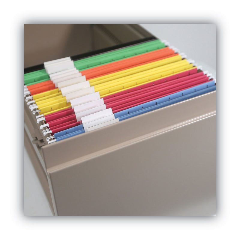 Smead Colored Hanging File Folders with 1/5 Cut Tabs, Legal Size, 1/5-Cut Tabs, Assorted Colors, 25/Box