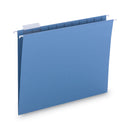 Smead Colored Hanging File Folders with 1/5 Cut Tabs, Letter Size, 1/5-Cut Tabs, Blue, 25/Box