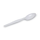 Dixie Plastic Cutlery, Heavy Mediumweight Teaspoons, White, 1,000 Carton