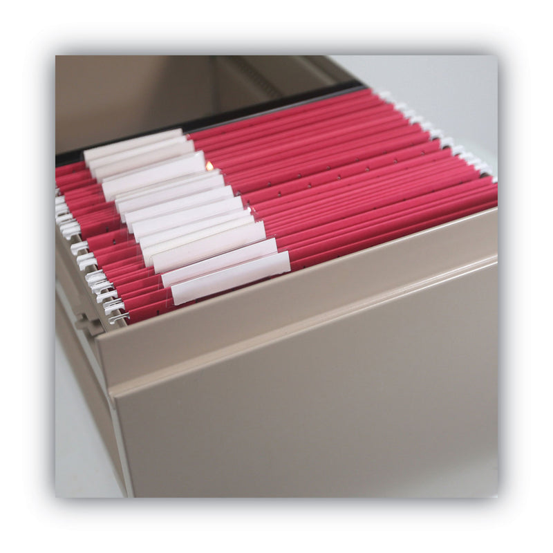 Smead Colored Hanging File Folders with 1/5 Cut Tabs, Letter Size, 1/5-Cut Tabs, Red, 25/Box