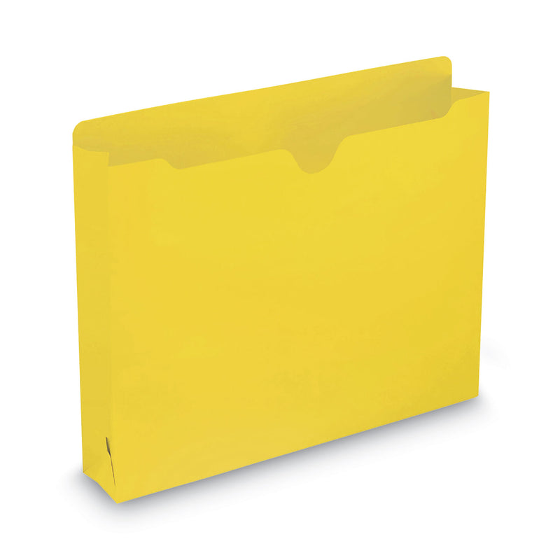 Smead Colored File Jackets with Reinforced Double-Ply Tab, Straight Tab, Letter Size, Yellow, 50/Box