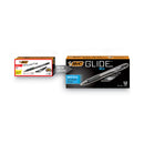 BIC GLIDE Bold Ballpoint Pen, Retractable, Bold 1.6 mm, Black Ink, Smoke Barrel, Dozen
