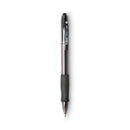 BIC GLIDE Bold Ballpoint Pen, Retractable, Bold 1.6 mm, Black Ink, Smoke Barrel, Dozen