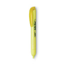 BIC Brite Liner Retractable Highlighter, Fluorescent Yellow Ink, Chisel Tip, Yellow/Black Barrel, Dozen