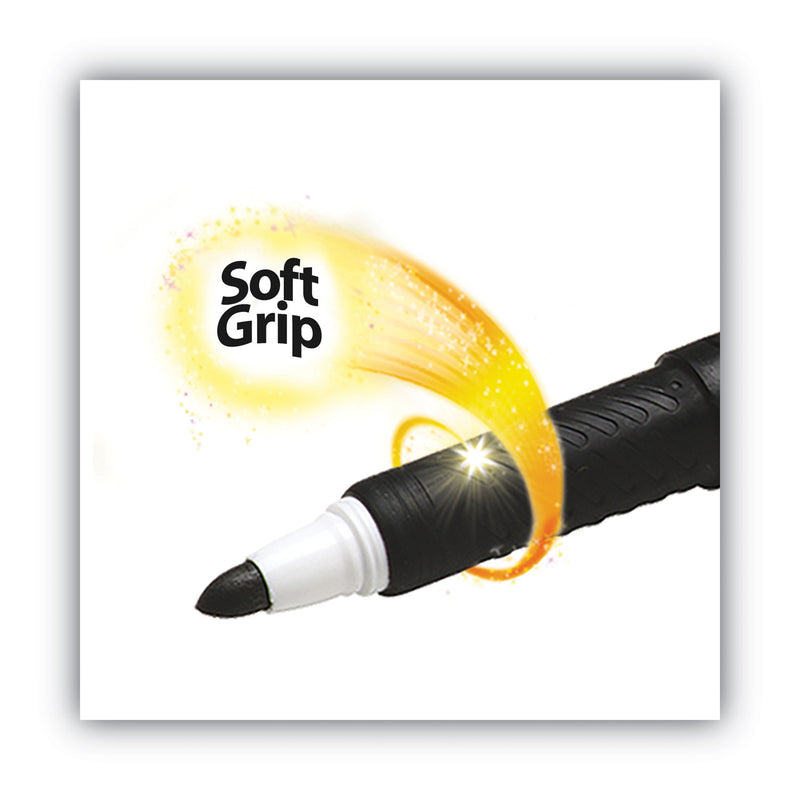 BIC Intensity Low Odor Fine Point Dry Erase Marker, Fine Bullet Tip, Black, Dozen