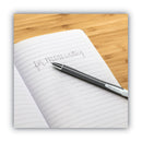 BIC GLIDE Exact Ballpoint Pen, Retractable, Fine 0.7 mm, Black Ink, Black Barrel, Dozen