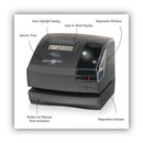 Lathem 1600E Wireless Atomic Time Recorder with Tru-Align, Digital Display, Dark Gray