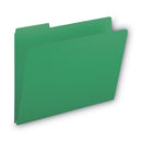Smead Expanding Recycled Heavy Pressboard Folders, 1/3-Cut Tabs: Assorted, Letter Size, 1" Expansion, Green, 25/Box