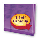 Smead Poly String and Button Interoffice Envelopes, Open-End (Vertical), 9.75 x 11.63, Transparent Purple, 5/Pack