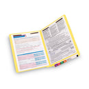 Smead WaterShed CutLess End Tab Fastener Folders, 2 Fasteners, Letter Size, Yellow Exterior, 50/Box