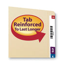 Smead Fastener Folder with Divider, 1 Divider, Letter Size, Manila, 50/Box