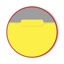 Smead Interior File Folders, 1/3-Cut Tabs: Assorted, Letter Size, 0.75" Expansion, Yellow, 100/Box