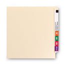 Smead Manila Reinforced End Tab Fastener Folders, Antimicrobial Protection, 2 Fasteners, Letter Size, Manila Exterior, 50/Box