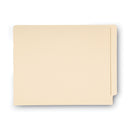 Smead 100% Recycled Manila End Tab Folders, Straight Tabs, Letter Size, 0.75" Expansion, Manila, 100/Box