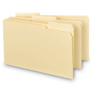 Smead Interior File Folders, 1/3-Cut Tabs: Assorted, Legal Size, 0.75" Expansion, Manila, 100/Box