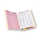 Smead Manila Reinforced End Tab Fastener Folders, Antimicrobial Protection, 2 Fasteners, Letter Size, Manila Exterior, 50/Box