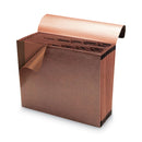 Smead TUFF Expanding Wallet, 12 Sections, Elastic Cord Closure, 1/6-Cut Tabs, Letter Size, Redrope