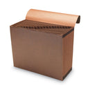 Smead TUFF Expanding Wallet, 21 Sections, Elastic Cord Closure, 1/21-Cut Tabs, Letter Size, Redrope