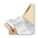 Smead Manila End Tab Classification Folders, 1 Divider, Letter Size, Manila, 10/Box