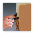 Smead Recycled Top Tab File Pockets, 3.5" Expansion, Letter Size, Redrope, 25/Box