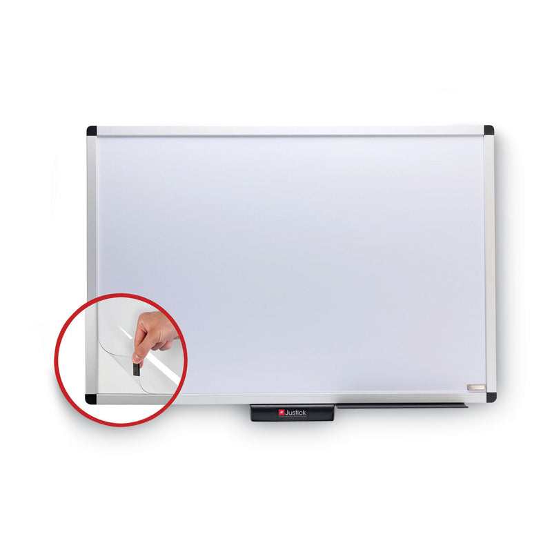 Smead Justick by Smead Dry-Erase Board with Frame, 36" x 24", White